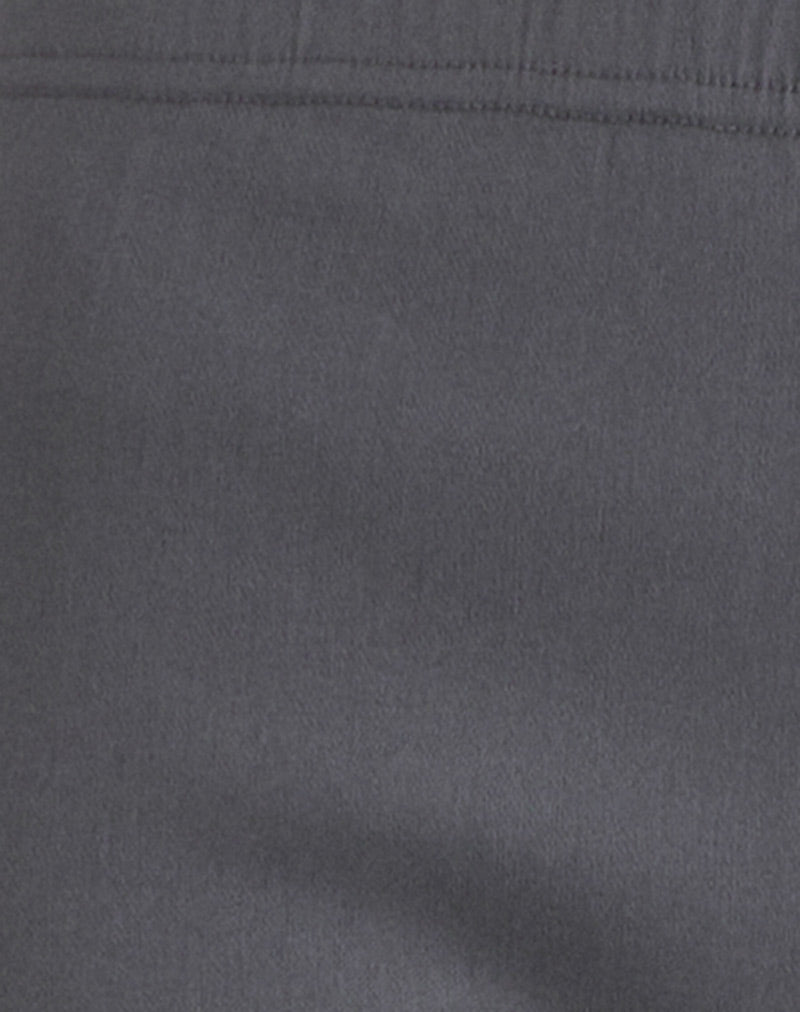 Asla Cropped Capri Trouser in Stretch Tailoring Charcoal