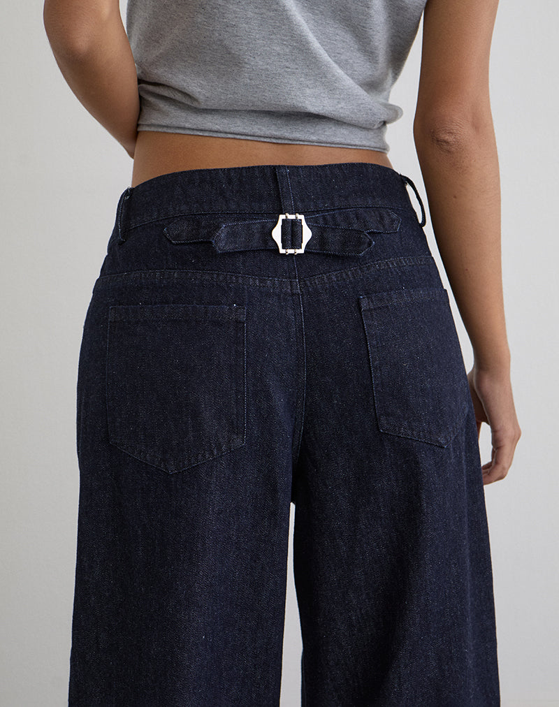 Banaran Balloon Trouser in Chambray Indigo