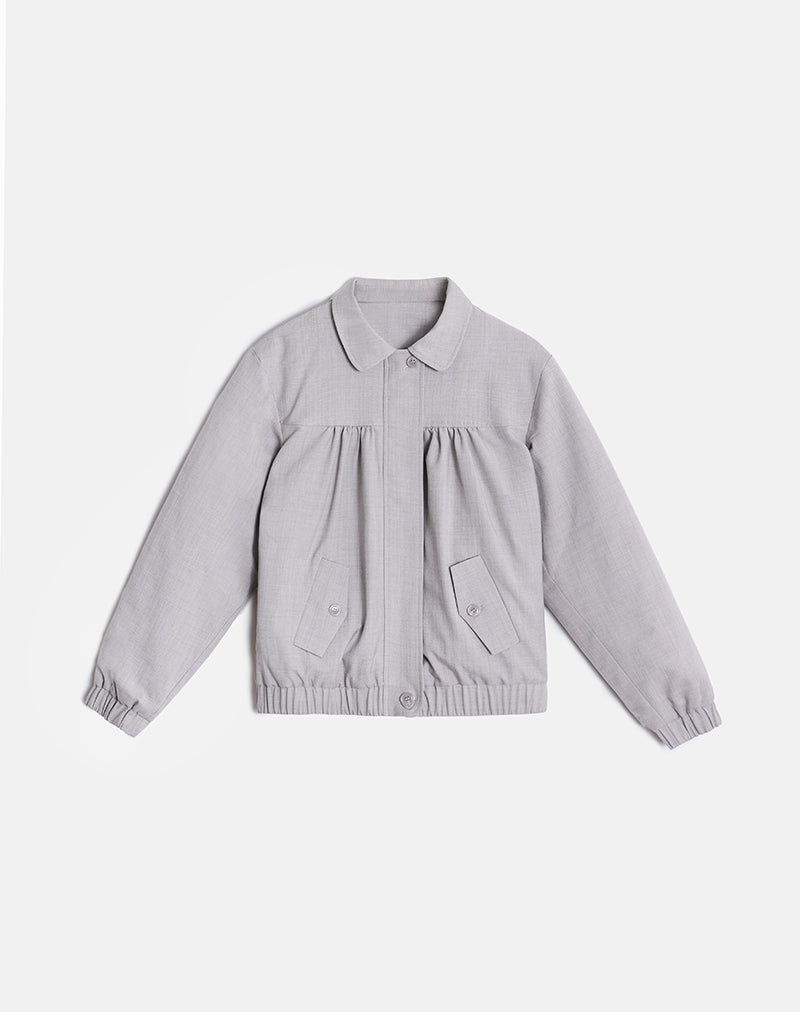 Cindari Collared Jacket in Grey