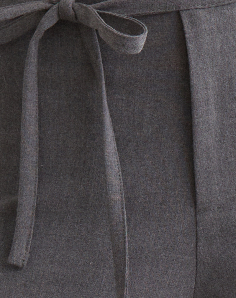 Diomira Trouser in Grey with Tie
